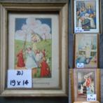 Vintage / Schilderijtjes 1ste Communie / o.a. 18 mei 1950, Antiek en Kunst, Ophalen of Verzenden