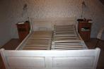 twee persoonsbed met electrische lattenbodems, Ophalen, Wit, Tweepersoons, 200 cm