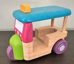 Houten speelgoed auto TUC-TUC van PlanToys  zgan (Sp261), Ophalen of Verzenden, Zo goed als nieuw, Duw- of Trekspeelgoed