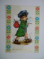 Ansichtkaart Hartelijk Gefeliciteerd jongen, Verzamelen, Ansichtkaarten | Themakaarten, Ophalen of Verzenden, 1940 tot 1960, Gelopen