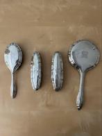 Zilveren kaptafelset, 2e gehalte zilver, Antiek en Kunst, Ophalen of Verzenden, Zilver