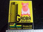sticker Groba brijbak logo CHV cehave veghel divisie AB, Verzamelen, Verzenden, Zo goed als nieuw, Merk