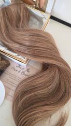 Haar extentions  zascha  donkerblonde highlights  50 cm., Ophalen of Verzenden, Nieuw, Pruik of Haarverlenging