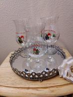 Drie verschillende bierglazen van La Chouffe, Verzenden, Zo goed als nieuw, Glas of Glazen, Overige merken