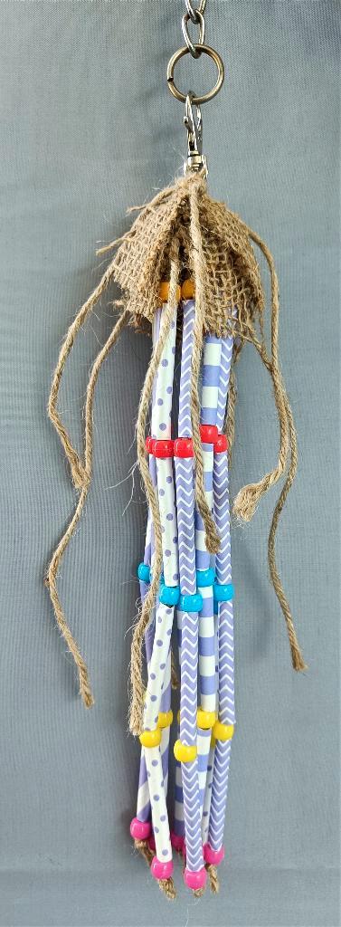 vogelspeeltje: Waterval lila, Dieren en Toebehoren, Vogels | Toebehoren, Nieuw, Speelgoed, Ophalen of Verzenden