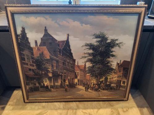 Willem Heijkoop Schilderij - Stadsgezicht, Antiek en Kunst, Kunst | Schilderijen | Klassiek, Ophalen