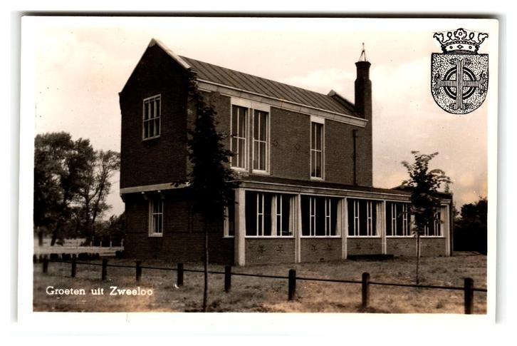 Zweeloo, Groeten uit Zweeloo, Verzamelen, Ansichtkaarten | Nederland, Gelopen, Drenthe, 1940 tot 1960, Verzenden