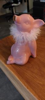 Schattig Roze Spaarvarken met Veren, Verzamelen, Spaarpotten, Ophalen of Verzenden, Nieuw, Overige materialen