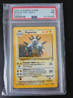 Magneton holo base2 #9 PSA 7, Ophalen of Verzenden, Zo goed als nieuw, Losse kaart, Foil