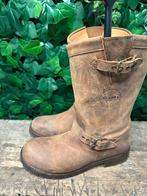 Bijna Nieuwe stoere biker boots van Sendra maat 42, Sendra, Bruin, Boots, Ophalen of Verzenden