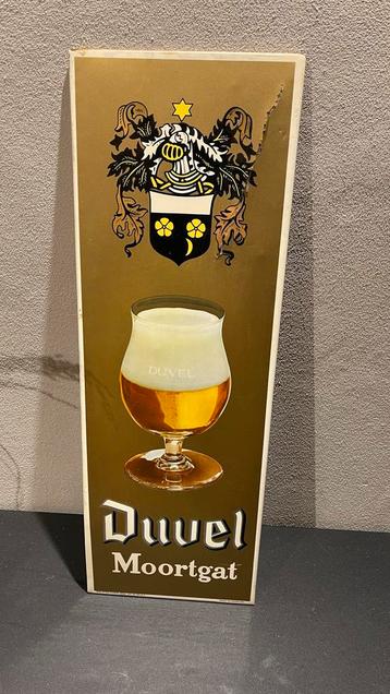 Duvel reclame bordje. beschikbaar voor biedingen
