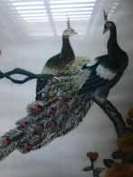 Zijden Chinees schilderij - Singapore, Ophalen of Verzenden