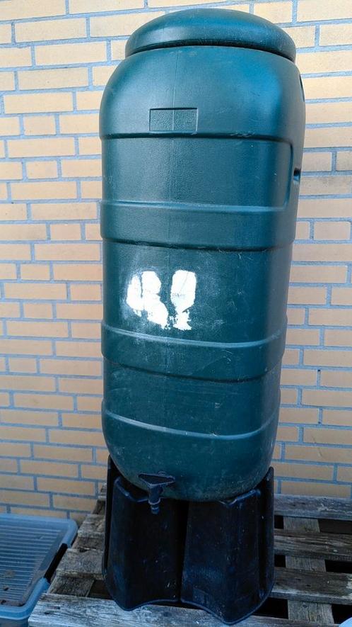 Regenton 100 liter, Tuin en Terras, Regentonnen, Zo goed als nieuw, Kunststof, 75 tot 150 liter, Met kraantje, Ophalen
