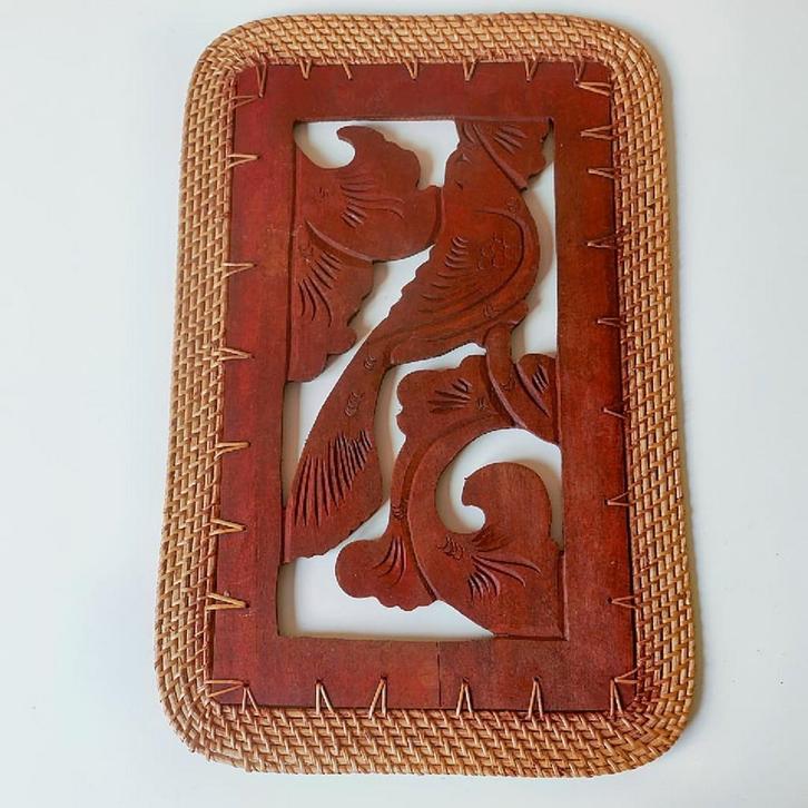 Oosters houtsnijwerk, Antiek en Kunst, Kunst | Beelden en Houtsnijwerken, Ophalen of Verzenden