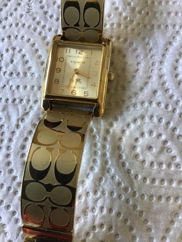 Dameshorloge Coach en meer, Sieraden, Tassen en Uiterlijk, Horloges | Dames, Zo goed als nieuw, Polshorloge, Overige merken, Staal