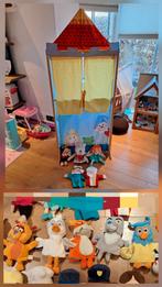 HABA houten poppenkast met 10 handpoppen, Ophalen, Zo goed als nieuw, Poppenhuis