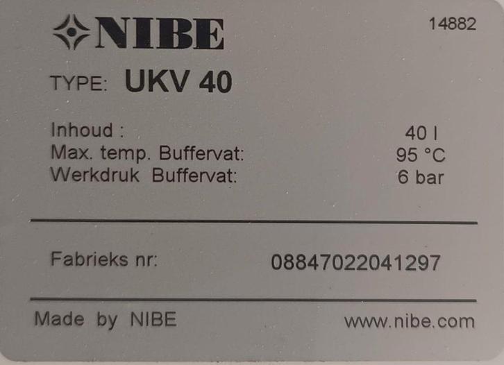 Valiant Monoblock warmtepomp inclusief unitower, Doe-het-zelf en Verbouw, Verwarming en Radiatoren, Gebruikt, Overige typen, 800 watt of meer