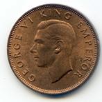 Nieuw Zeeland 1/2 Penny 1947 UNC Minimaal verkleurd, Postzegels en Munten, Munten | Oceanië, Verzenden