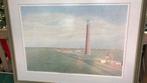 Zeefdruk vuurtoren Huisduinen door Frans Room, Ophalen of Verzenden