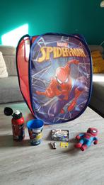 Spiderman pakket - opbergmand - drinkfles - beker, Ophalen of Verzenden, Gebruikt