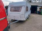 Caravan Dethleffs 460  bouwj. 2003, Caravans en Kamperen, Caravans, Treinzit, Particulier, Dethleffs, Kachel