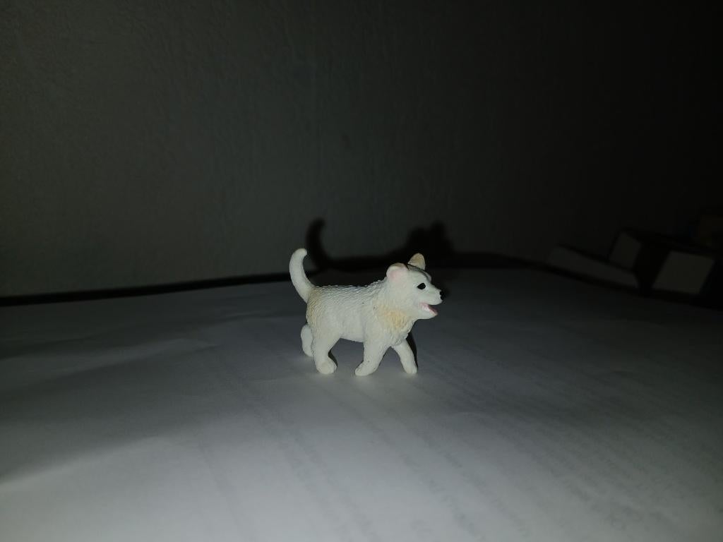 Schleich 97700 Duitse herder pup wit, dierfiguur, Ophalen of Verzenden, Zo goed als nieuw, Hond of Kat, Beeldje of Figuurtje