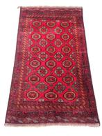 Handgeknoopt Perzisch wol Afghan tapijt nomaden 127x203cm, Crème, 100 tot 150 cm, Onbekend, 200 cm of meer