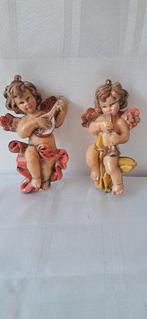 2 oude brocante Cherubijn  engeltjes, Ophalen of Verzenden