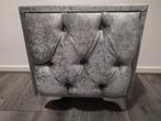 Nachtkastje Eric Kuster style velvet grijs NIEUW!, Ophalen, Nieuw