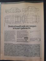 DINITROL – Simca 1100 – Daf 44 - Full page advertentie, Ophalen of Verzenden, Zo goed als nieuw, Auto's