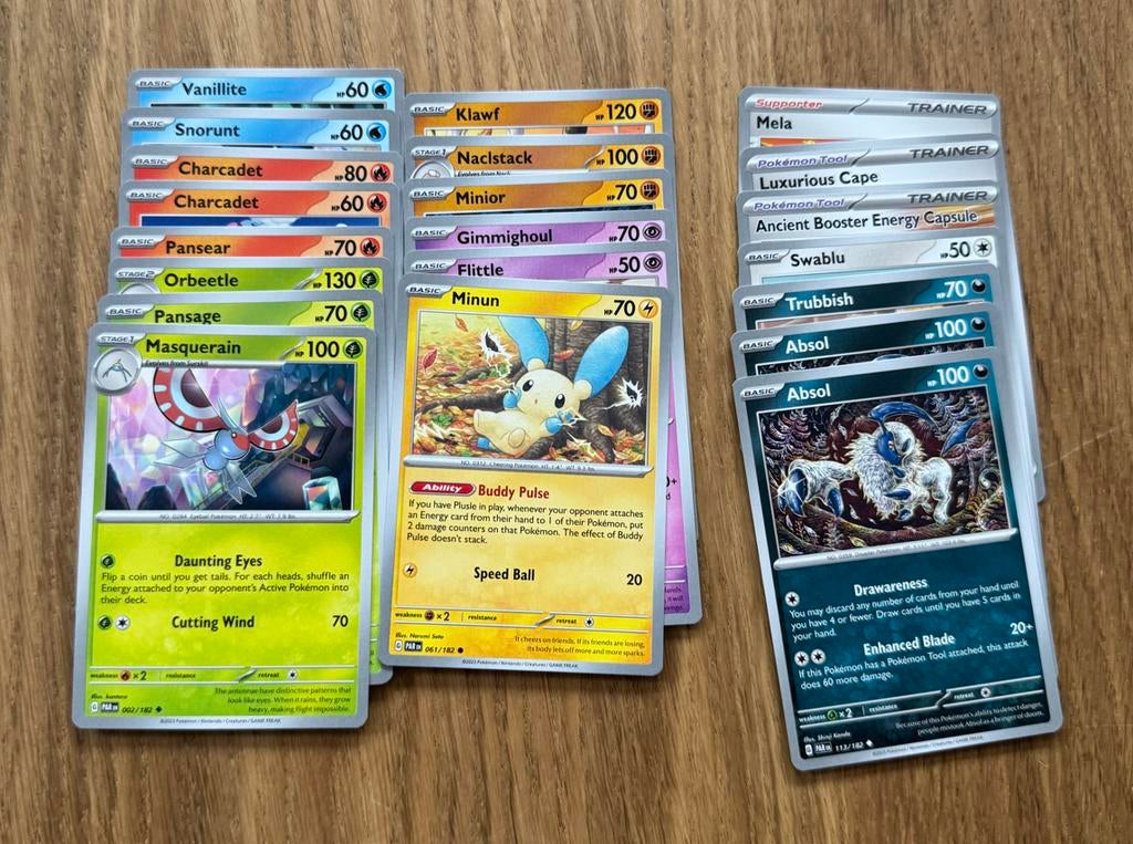 Pokémon TCG | Paradox Rift | 21 kaarten, Ophalen of Verzenden, Gebruikt