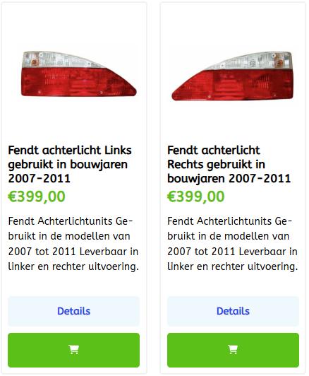 Hobby caravan of Fendt onderdelen hier te koop achterlichten, Ophalen of Verzenden, Nieuw