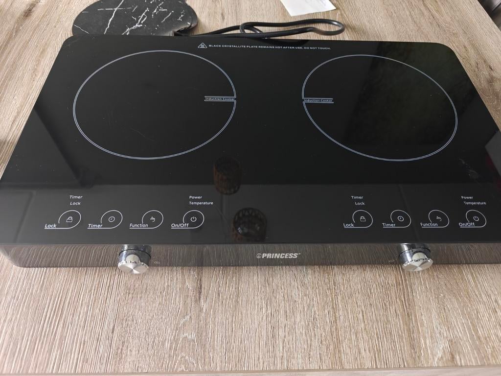 Kookplaat met 2 kook zones., Witgoed en Apparatuur, Ophalen, 4 kookzones, Zo goed als nieuw, Vrijstaand