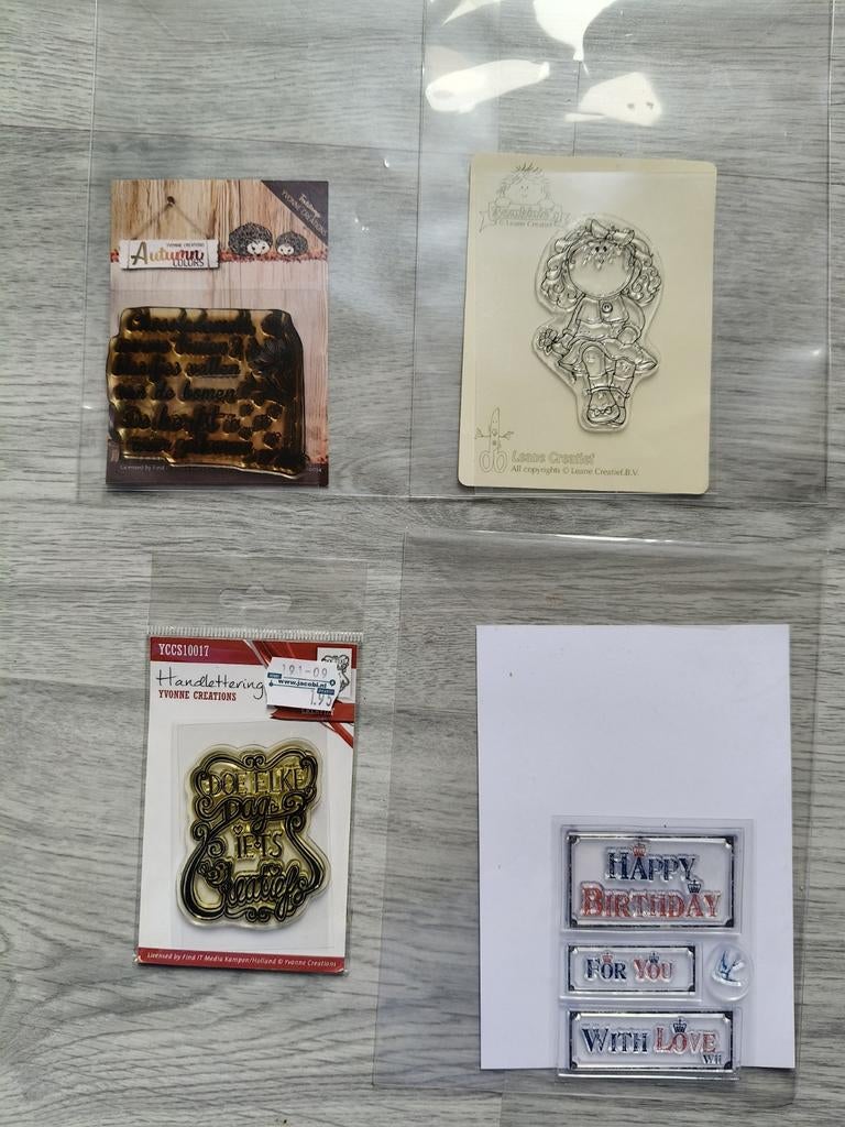 Kleine clear stamps, Ophalen of Verzenden, Zo goed als nieuw, Clearstamp