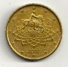 50 eurocent Italië 2002 - Gecirculeerd - Mooi (1), Postzegels en Munten, Munten | Europa | Euromunten, Ophalen of Verzenden, Italië