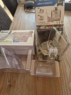 3 verschillende kweekbakken, Vis