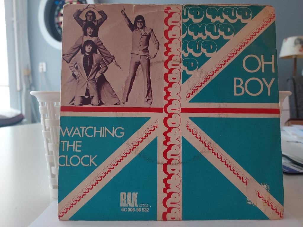 7" Single Mud - Oh Boy / Watching The Clock, Cd's en Dvd's, Vinyl Singles, Gebruikt, 7 inch, Single, Ophalen of Verzenden