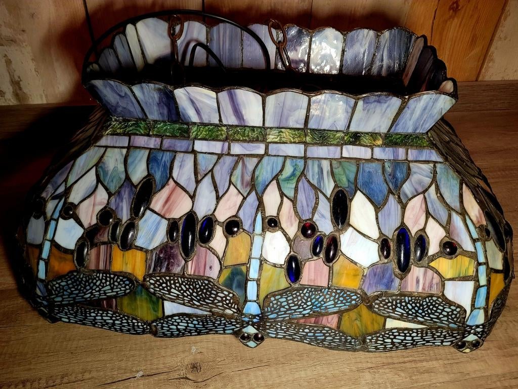 Tiffany biljartlamp Libelle, Ophalen