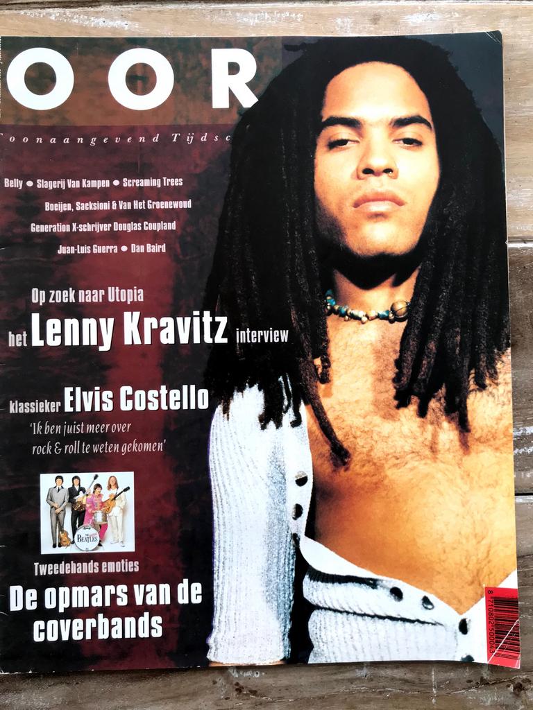 OOR Magazine 1993 LENNY KRAVITZ Frank Boeijen ELVIS COSTELLO, Ophalen of Verzenden, Zo goed als nieuw, Muziek, Film of Tv