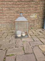 Vintage Glazen Lantaarn / Terrarium, Ophalen of Verzenden