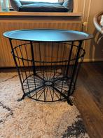 Ikea bijzettafel, Huis en Inrichting, Tafels | Bijzettafels, Metaal of Aluminium, Rond, 55 tot 75 cm, Zo goed als nieuw