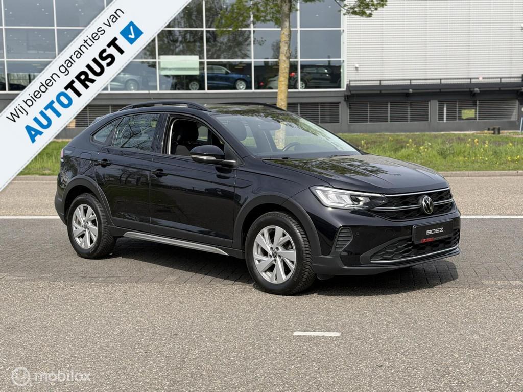 Volkswagen Taigo 1.0 TSI DSG LED CARPLAY CAMERA LANE, Adaptive Cruise Control, Stof, Met garantie (alle), Zwart
