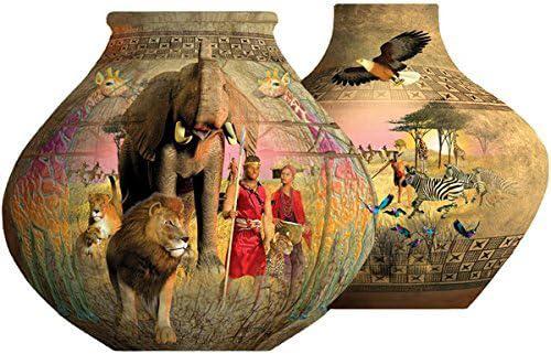 SunsOut - African Pots - 1000 stukjes  Vormpuzzel, Hobby en Vrije tijd, Denksport en Puzzels, Ophalen of Verzenden, 500 t/m 1500 stukjes