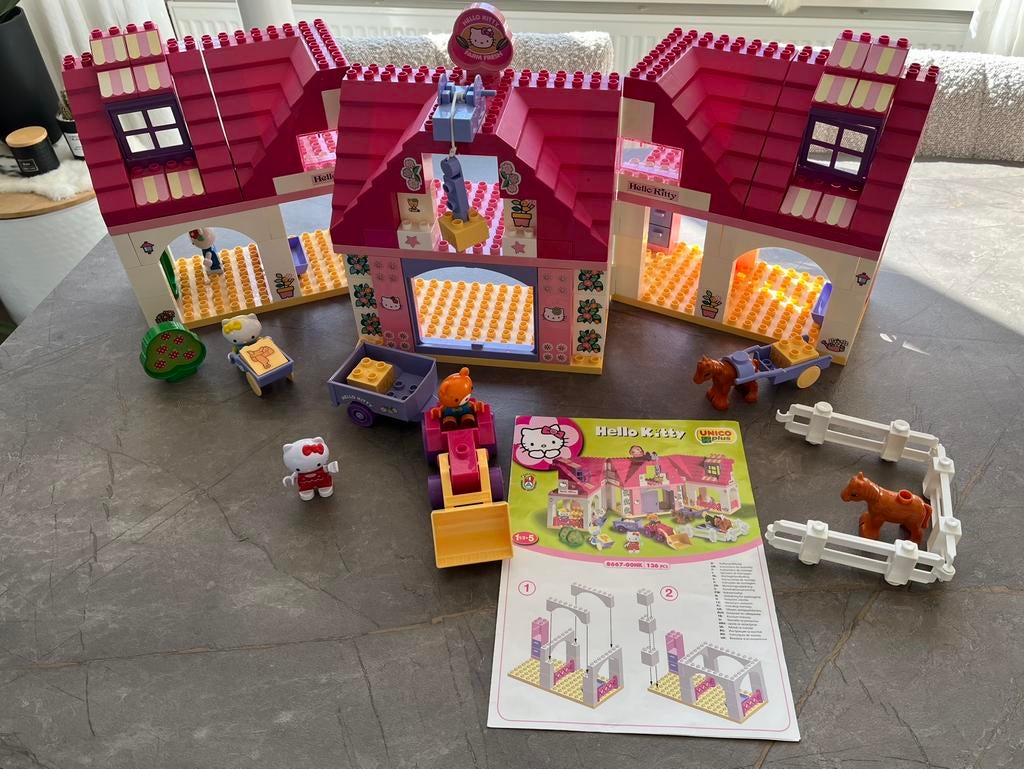 Hello Kitty boerderij van Unico plus, Ophalen of Verzenden, Gebruikt, Overige merken