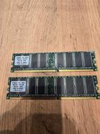 2x 256MB DDR Geheugen, Computers en Software, RAM geheugen, Ophalen of Verzenden, DDR, Desktop, Gebruikt