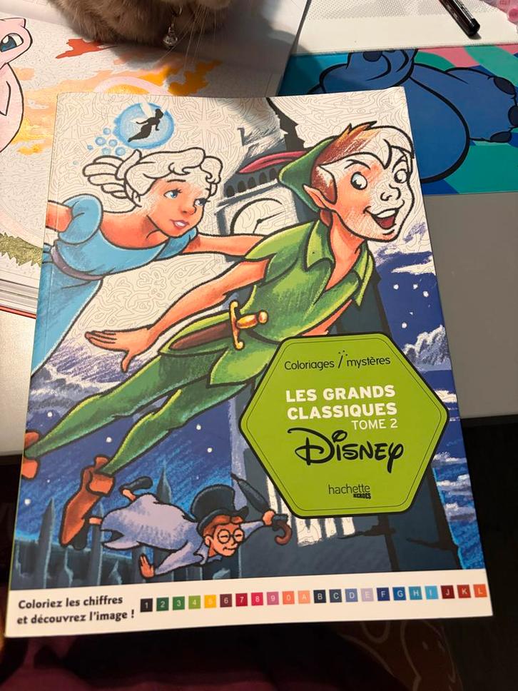 Disney Kleurboek Grands Classiques Tome 2, kleuren op nummer, Verzamelen, Disney, Zo goed als nieuw, Ophalen of Verzenden