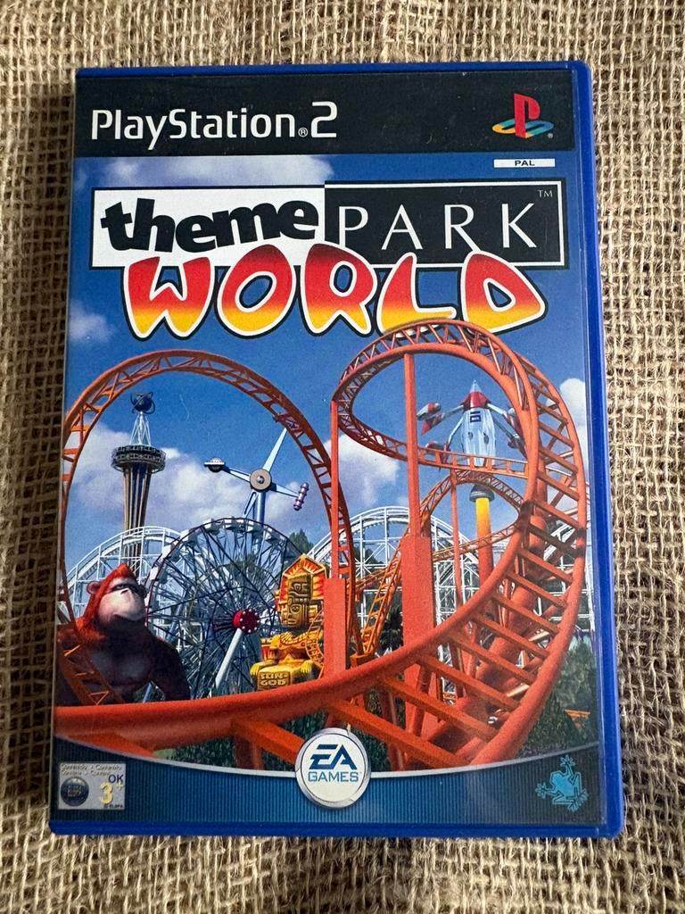 PlayStation 2 Theme Park World, 1 speler, Ophalen of Verzenden, Zo goed als nieuw, Vanaf 3 jaar