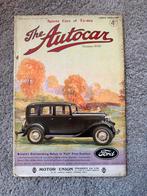 The Autocar Magazine - 27 oktober 1933 - Ford Advertentie, Ophalen of Verzenden, Gelezen, Ford