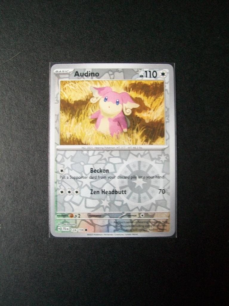 1285. Nieuwe Pokemon Kaart Holofoil AUDINO HP 110 (124/159), Verzenden, Nieuw, Losse kaart, Foil