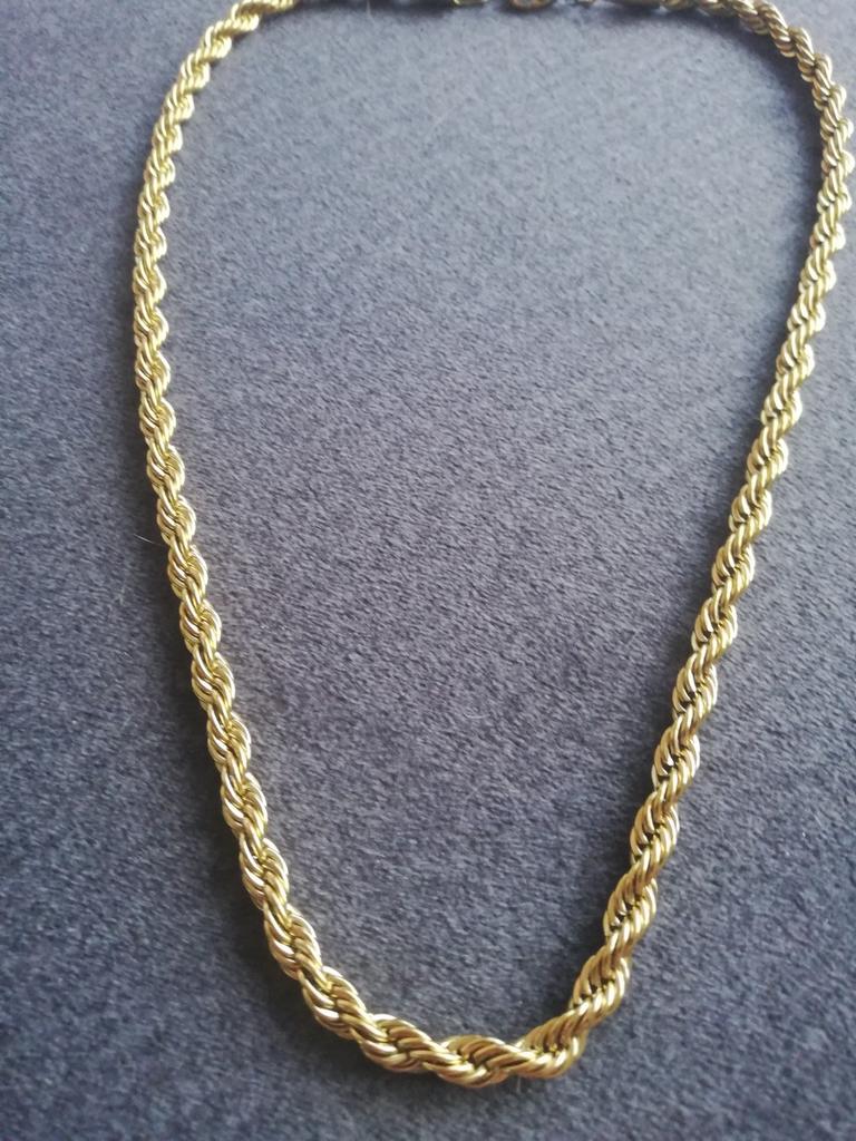 18k goud plated ketting nieuw 55 cm, Ophalen of Verzenden